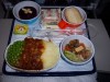 Abendessen bei Air New Zealand in der Economy Class