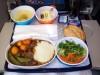 Mittagessen bei Air New Zealand in der Economy Class