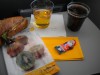 Mittagessen bei Augsburg Airways in der Economy Class
